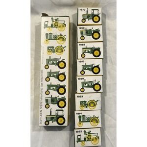 Vintage ERTL John Deere Evolution of Tractors #560 Set NIP 1892-1960 Miniature